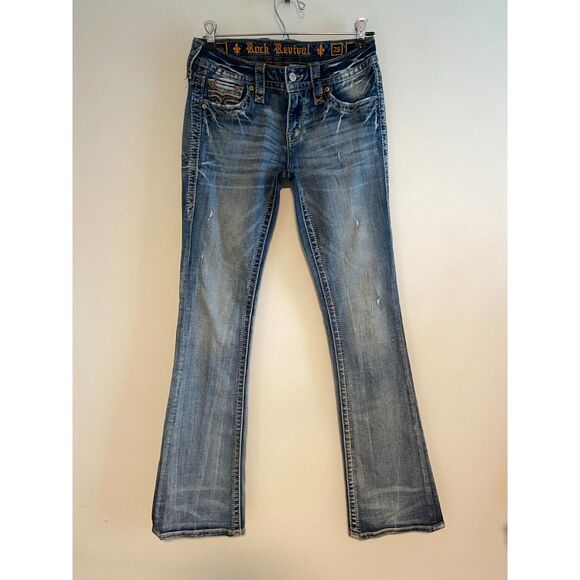 Marely Boot Stretch Jean ROCK REVIVAL Size 26 - Picture 4 of 9